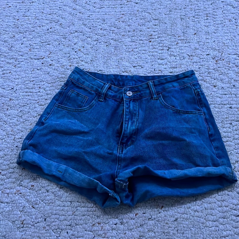Blue jean shorts